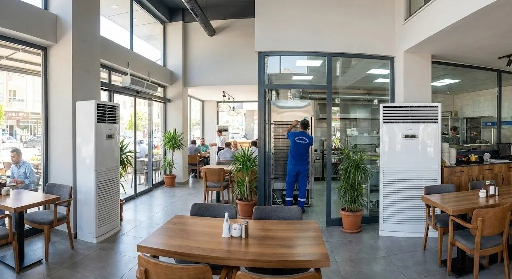 Haliliye Popüler Kafe ve Restoran: Salon Tipi Klima Montajı ve Bakım Anlaşması